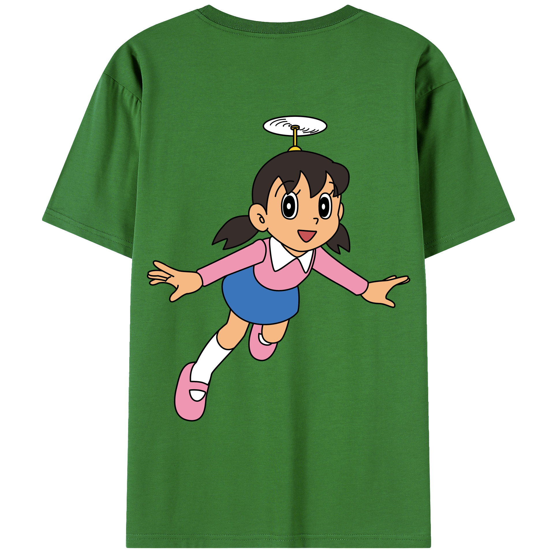 （画像用） ドラえもん みなもと しずか Doraemon Shizuka Minamoto レディース半袖Tシャツ(バックプリント)